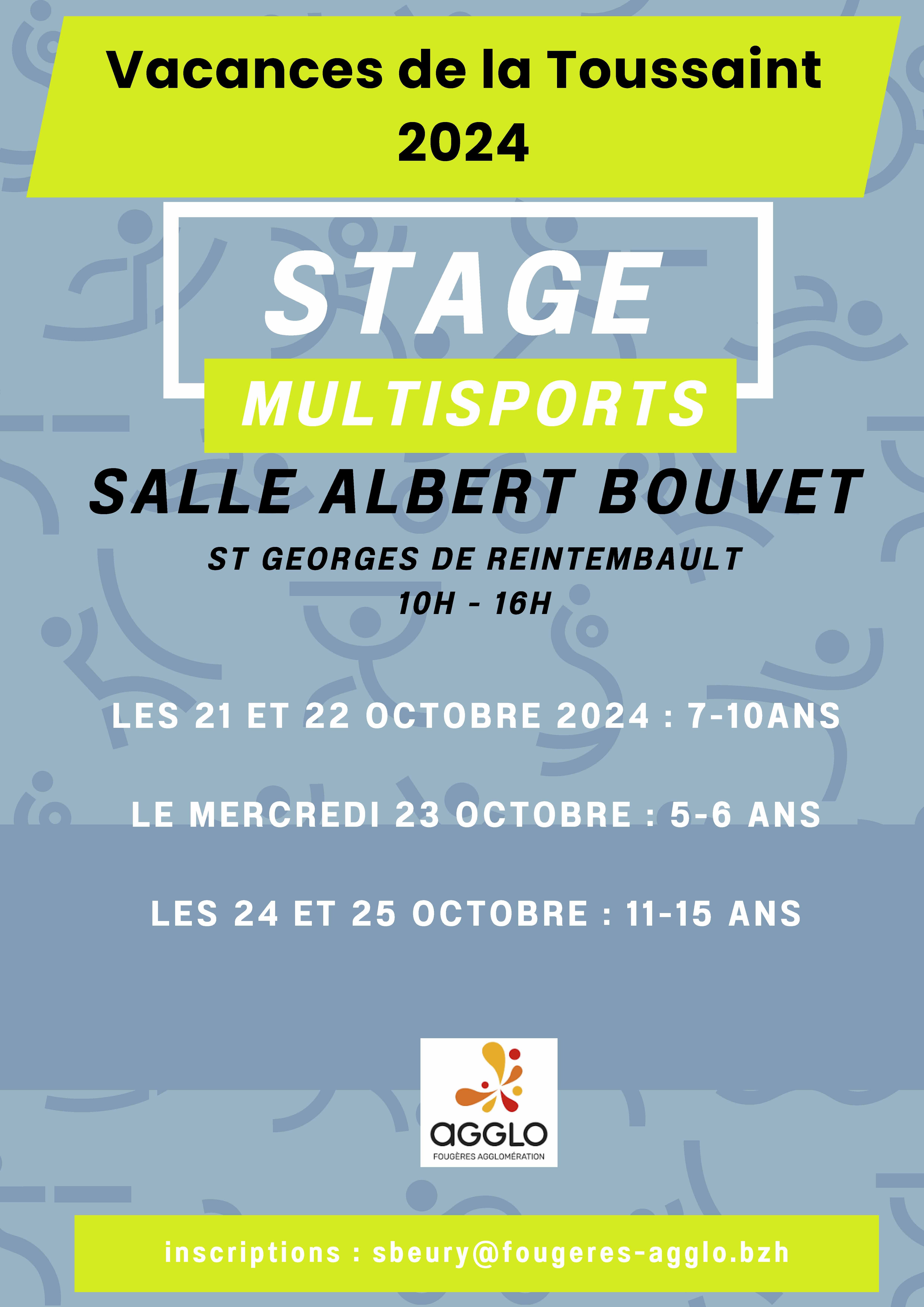 Affiche stage multisports