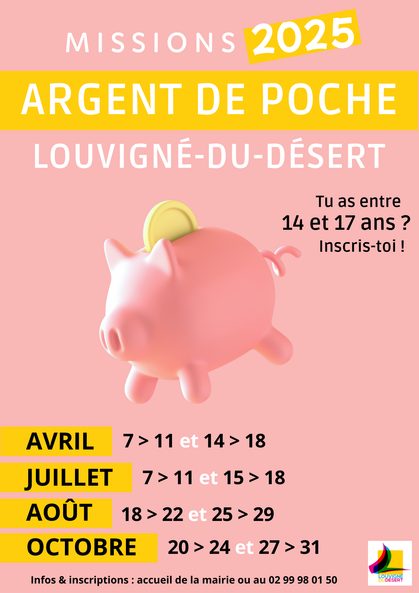 ARGENT DE POCHE dates 2025