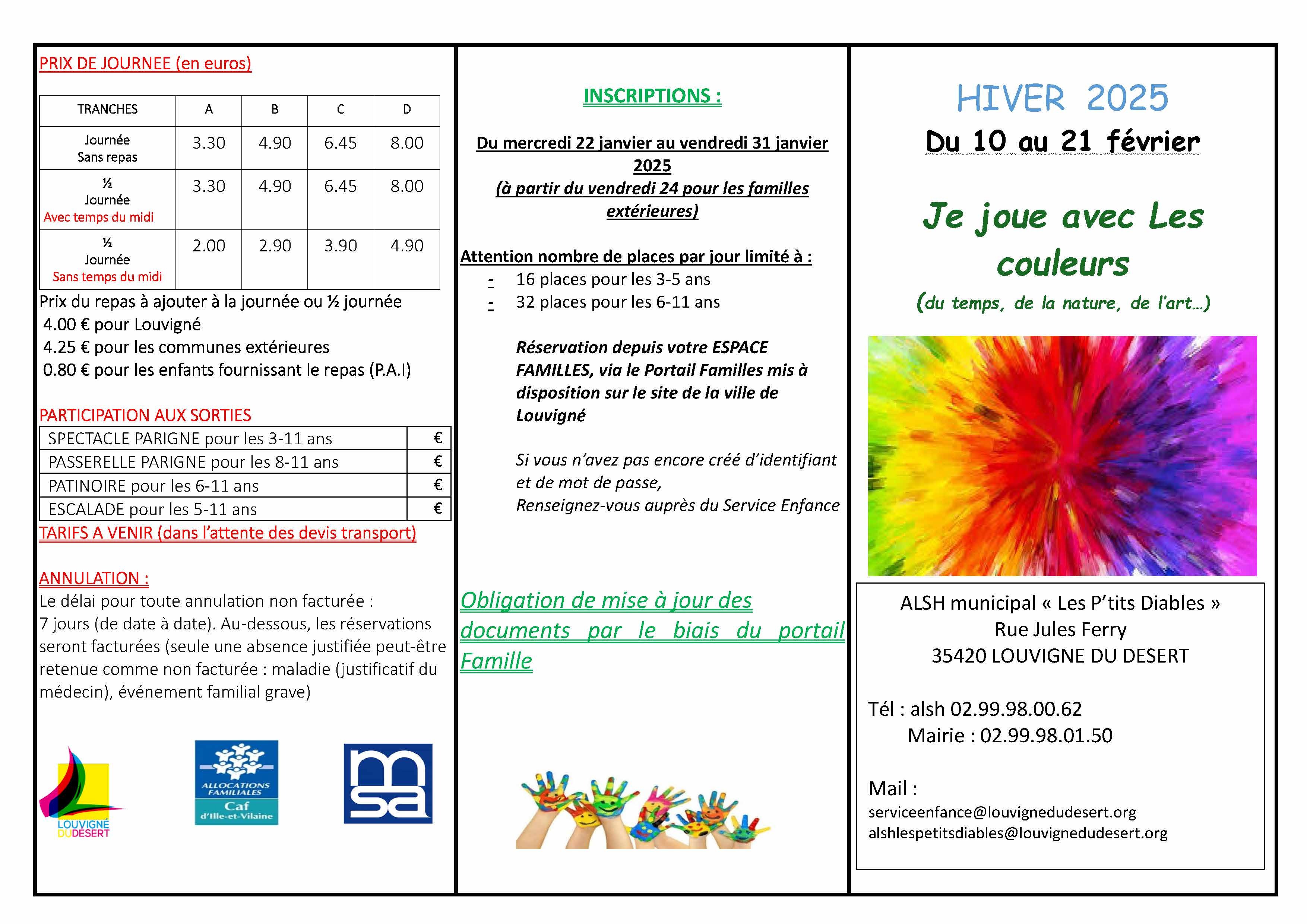 programme alsh hiver 2025